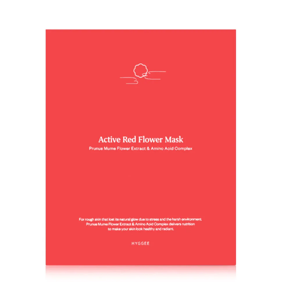 Active Red Flower Mask