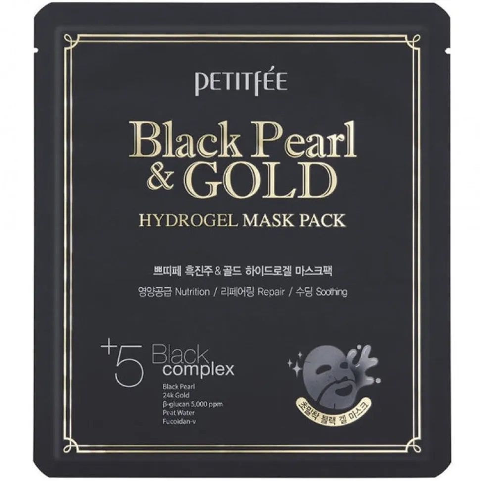Black Pearl & Gold Hydrogel Mask Pack