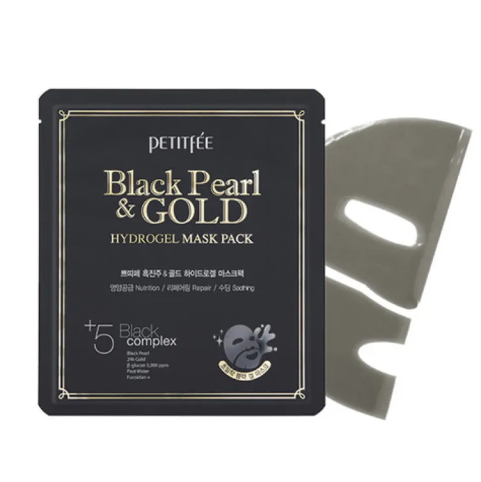 Black Pearl & Gold Hydrogel Mask Pack