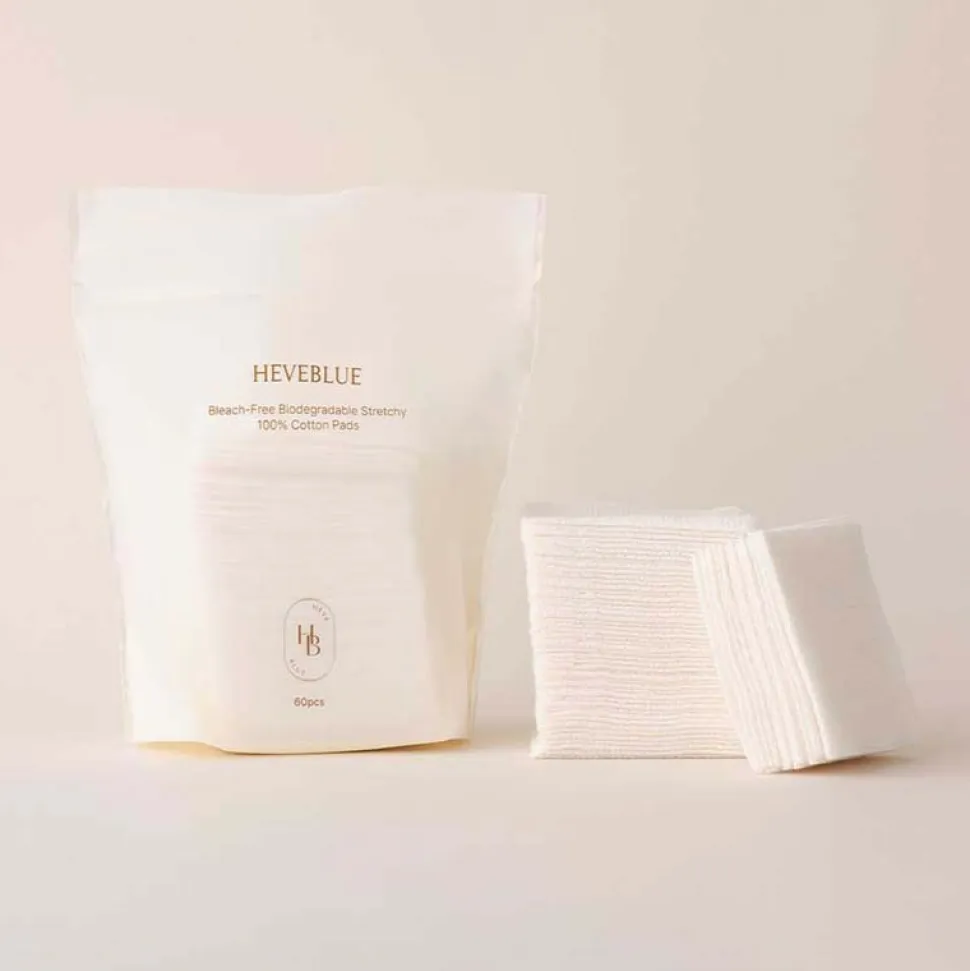 Bleach-Free Biodegradable Stretchy 100% Cotton Pads