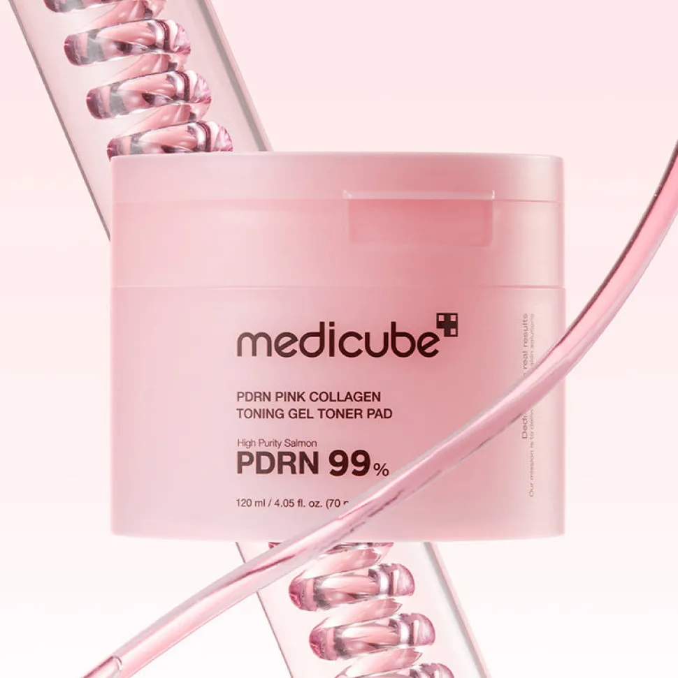 PDRN Pink Collagen Toning Gel Toner Pad